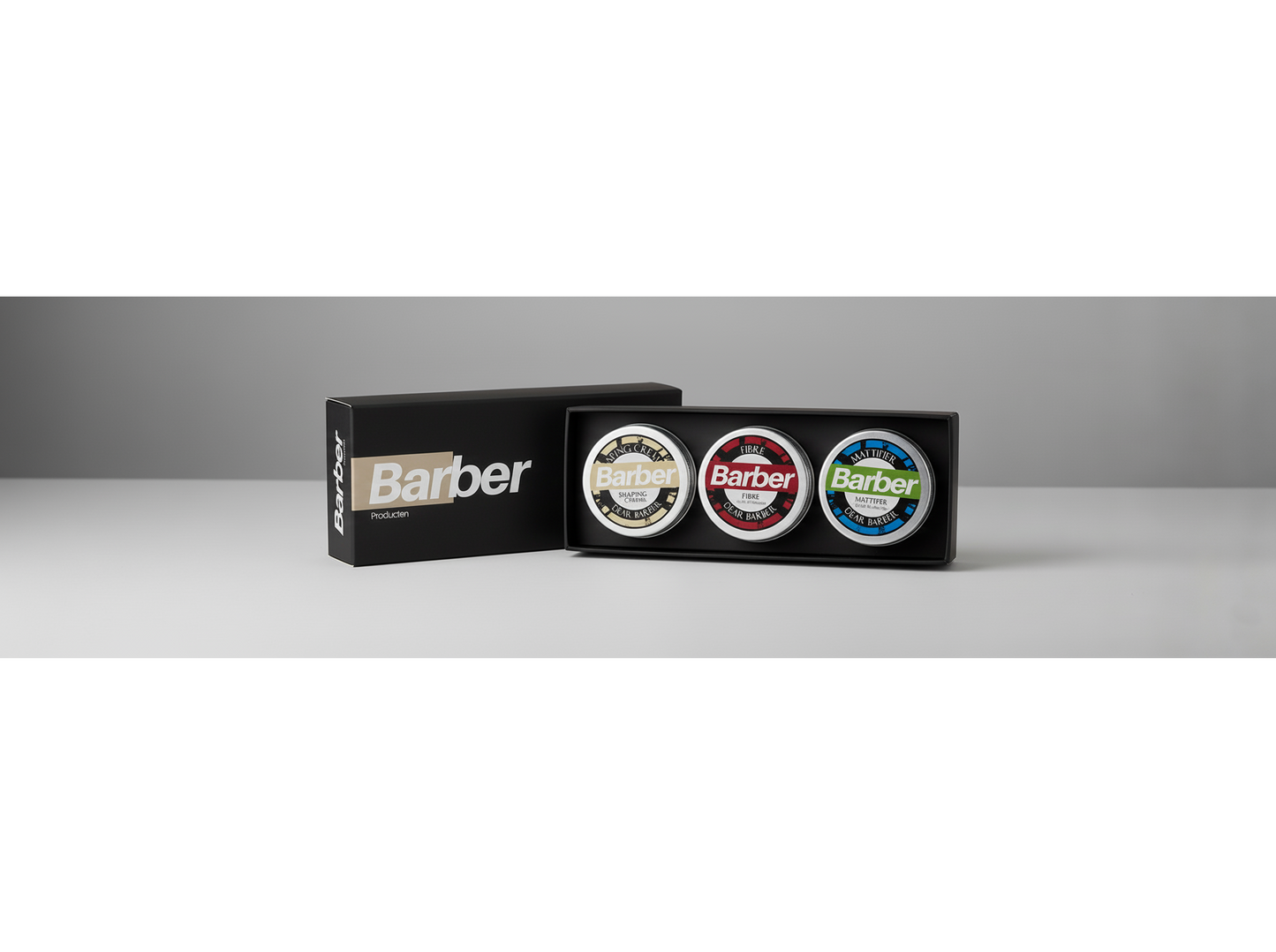 Binnenkort weer op voorraad - Barberproducten Samplebox