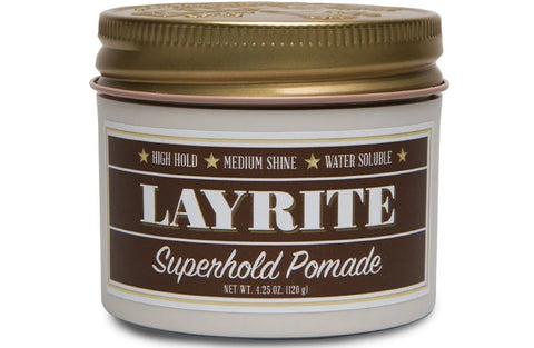 Layrite Superhold Pomade | Sterke Hold & Natuurlijke Glans