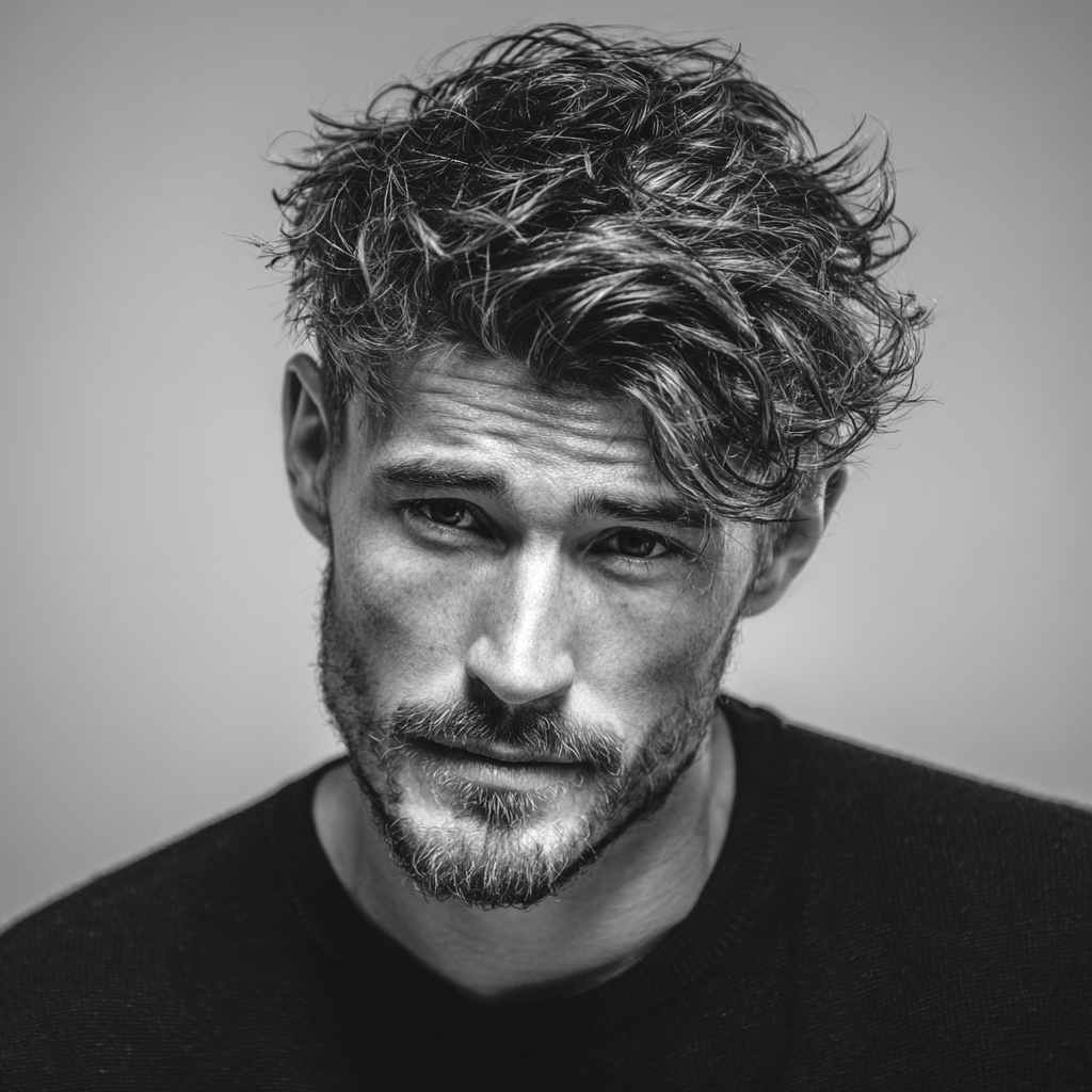 styling paste om mannenhaar te stylen, tentoongesteld