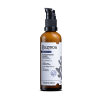 Bullfrog Mild Aftershave Fluid - vooraanzicht amberkleurige flacon met pomp