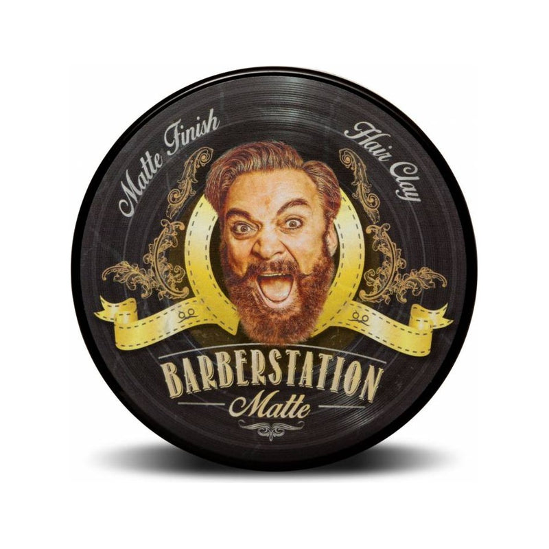 Barberstation Matte 120 ml - pot, bovenaanzicht