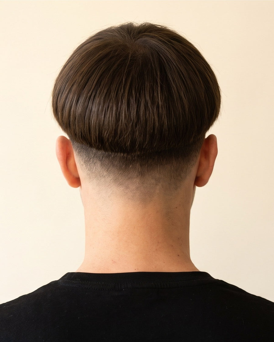 Bowl cut: achter