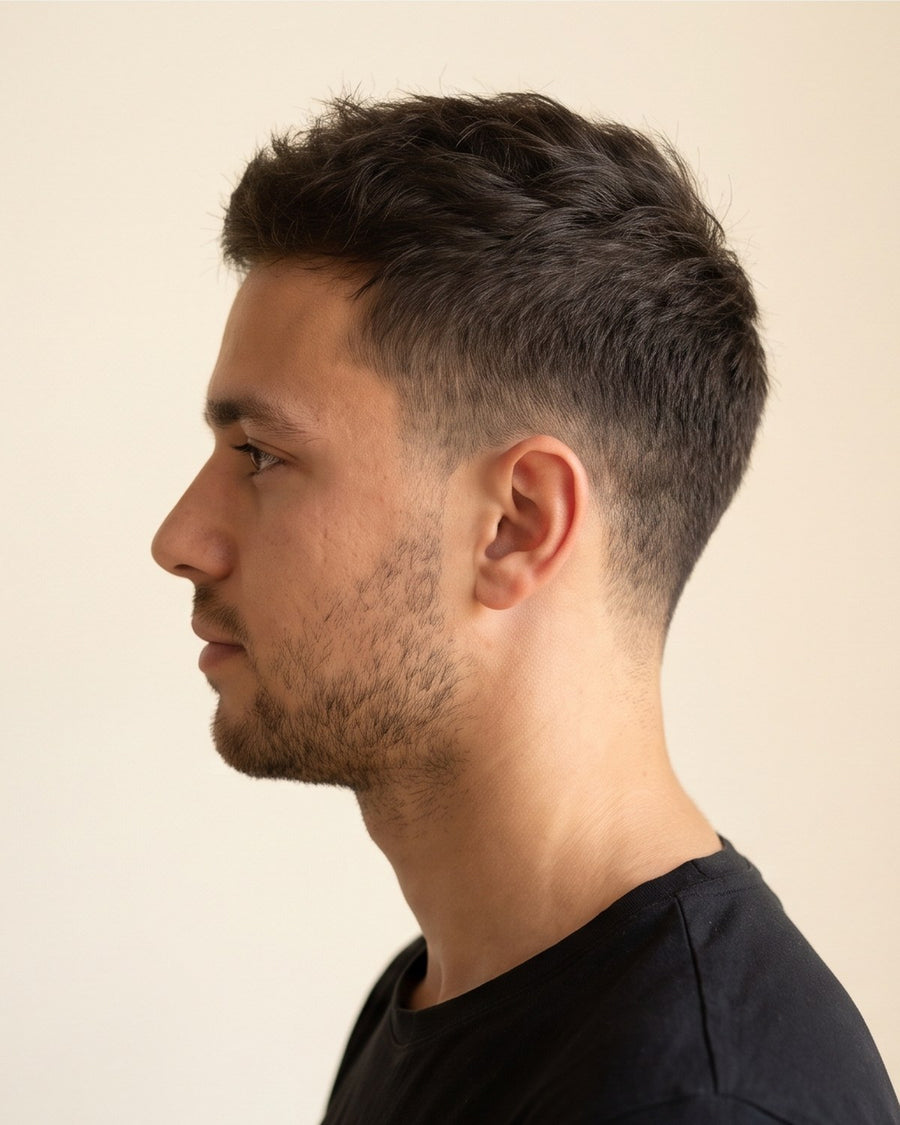 Low taper fade: zij