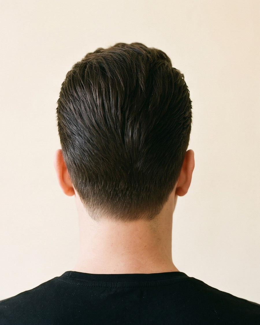 Pompadour: achter