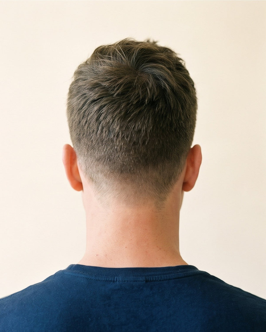 Quiff: achter
