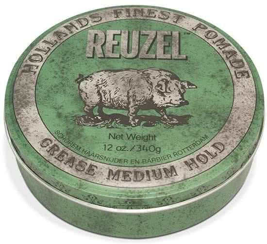 Reuzel Green Grease Medium Hold – Flexibele Grip & Natuurlijke Glans