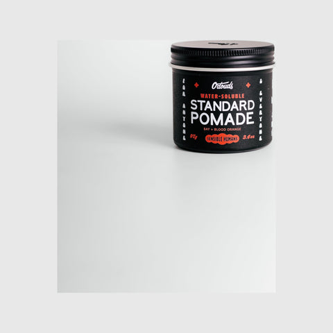 O'Douds Standard Pomade - vooraanzicht gesloten pot met zwart etiket