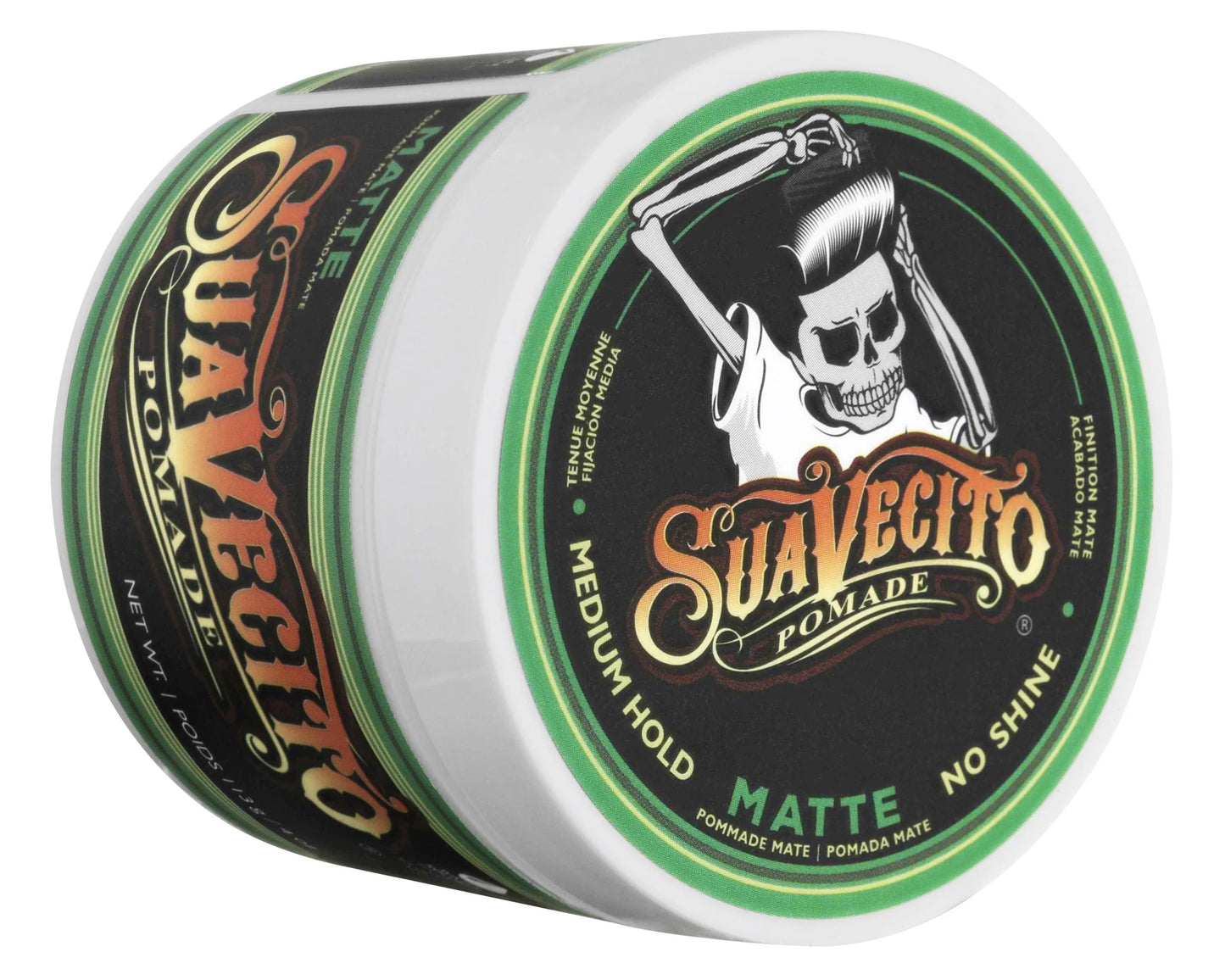 Suavecito Matte Pomade – Medium Hold & Natuurlijke Matte Finish